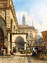 William Wyld (1806-1889) Veduta di Piazza delle Erbe 1847 (Corinto Baliello)